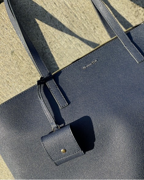 Kabelka dámská Massimo Dutti PLAIN ELEGANT navy